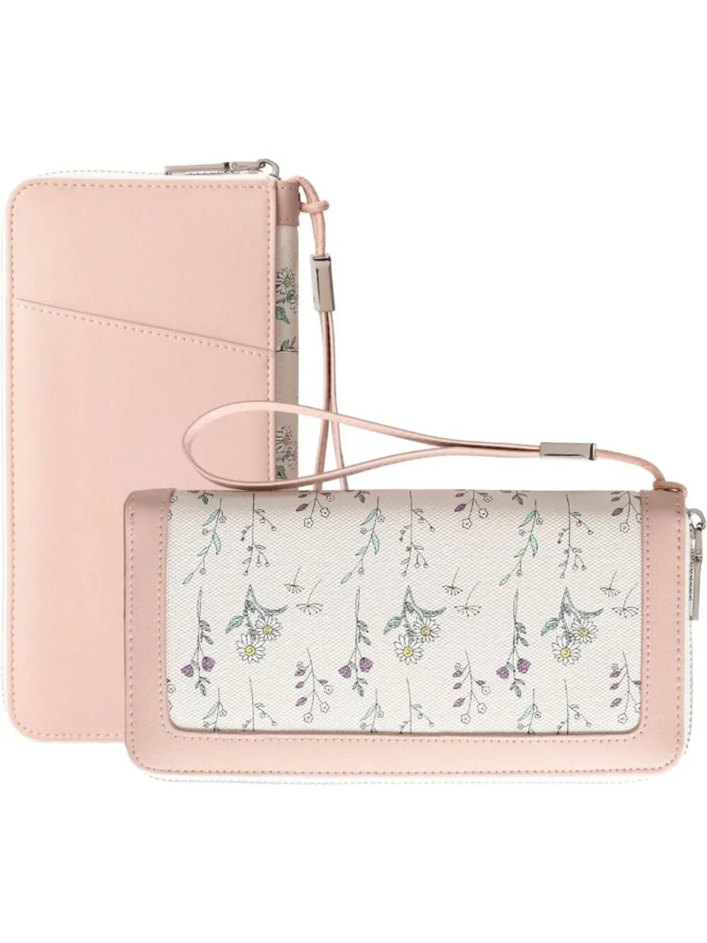 Stylish RFID Blocking Vegan Leather Wristlet Wallet for Women - Large Capacity